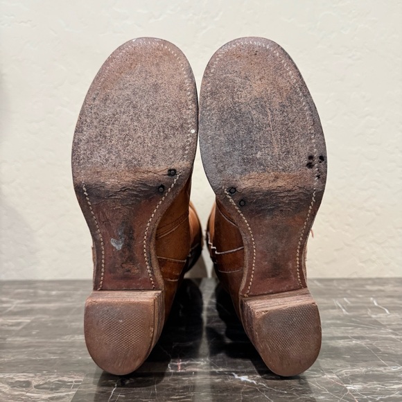 Frye Vintage Knee High Leather Campus Boots - Picture 12 of 14